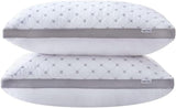 Premium Bamboo Cooling Plush Down-Like Pillows - Twin Pack