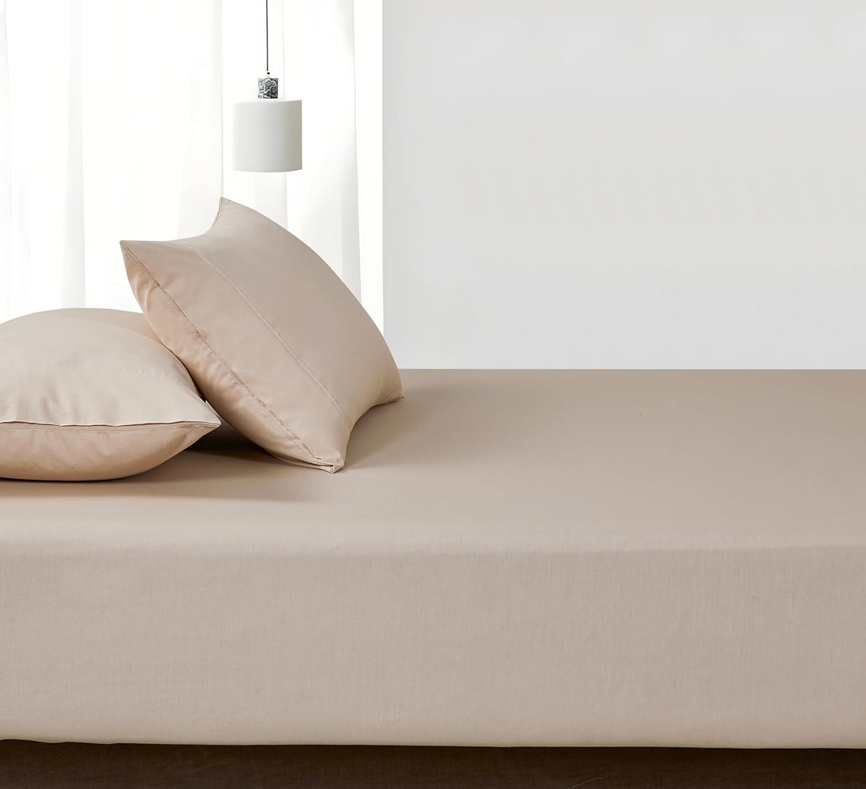 100% Vintage Washed Cotton Fitted Sheet Set – Ultra Soft & Breathable with Pillowcases