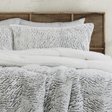 Kingswood Faux Fur Sherpa Comforter, Queen or King, 3pcs