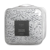 Kingswood Faux Fur Sherpa Comforter, Queen or King, 3pcs