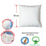 Duck Feather Rich Fill Cushion Insert — Square 55 x 55cm, Made in Australia — Allure Home Collections