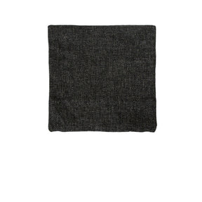 Tetouan chenille cushion cover black plush soft pile
