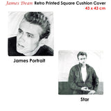James Dean Star Square Cushion Cover — 43 x 43cm — Allure Home Collections
