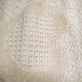 Cotton Knitted Heart and Herringbone Cushion Cover — Natural 43 x 43cm — Allure Home Collections