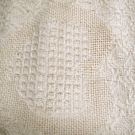 Cotton Knitted Heart and Herringbone Cushion Cover — Natural 43 x 43cm — Allure Home Collections