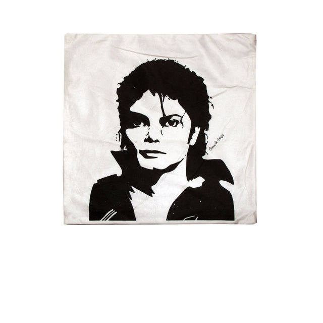 Michael Jackson Portrait Square Cushion Cover — 43 x 43cm — Allure Home Collections