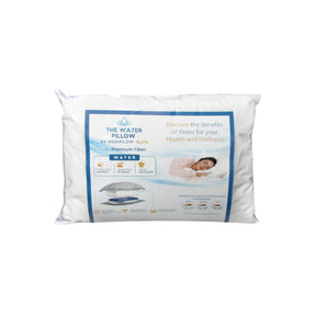 Shaw fibre fill water pillow 50 by 70cm on a bed