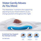 Mediflow Elite Memory Foam Water Pillow — 44x66cm, Adjustable Neck Pain Relief — Allure Home Collections