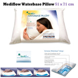 Mediflow Adjustable Waterbase Standard Pillow — Neck Pain Reduction, Dacron Fibre, USA Made — Allure Home Collections