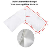 Stain Resistant Extra Large V Boomerang Pillow Protector — Allure Home Collections