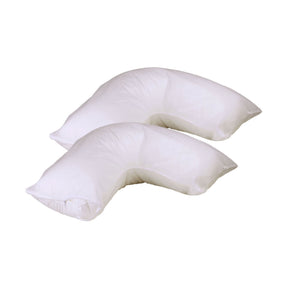 Heron stain resistant V boomerang pillow protectors pair with zip