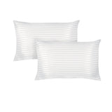 Premium 600gsm Microfibre Standard Pillows — Twin Pack, 45x70cm, Striped Design — Allure Home Collections