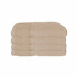 Latte 600 GSM bath towel, 70 x 140 cm, in a solid colour with border detail