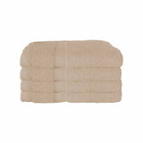 Latte 600 GSM bath towel, 70 x 140 cm, in a solid colour with border detail