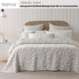 Aldsworth Quilted Bedspread Set, Queen, Stone