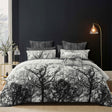 Notgrove black forest print polyester quilted coverlet set super king