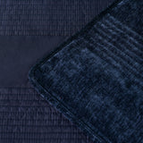 Coln Quilted Velvet Coverlet 3pcs, Queen King