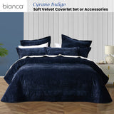 Coln Quilted Velvet Coverlet 3pcs, Super King