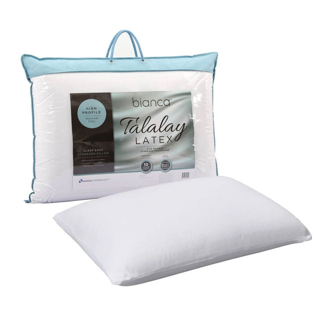 Bianca Talalay Latex High Profile Pillow — Optimal Neck and Shoulder Support — Allure Home Collections