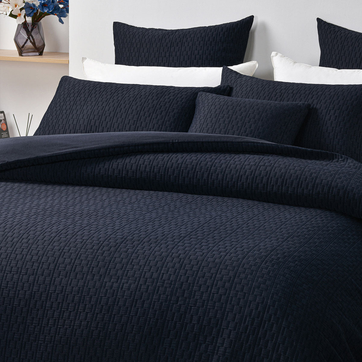 Bianca Burleigh Ink Jacquard Quilt Cover Set — Allure Home Collections