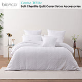 Bianca Cosmo Soft Chenille Geometric Quilt Cover Set — Allure Home Collections