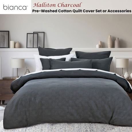 Bianca Hallston Pre-Washed Cotton Jacquard Quilt Cover Set — Allure Home Collections