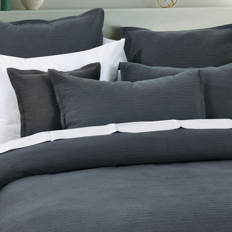 Bianca Hallston Pre-Washed Cotton Jacquard Quilt Cover Set — Allure Home Collections
