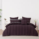 Bianca Malua Jacquard Striped Quilt Cover Set — Allure Home Collections