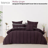 Bianca Malua Jacquard Striped Quilt Cover Set — Allure Home Collections