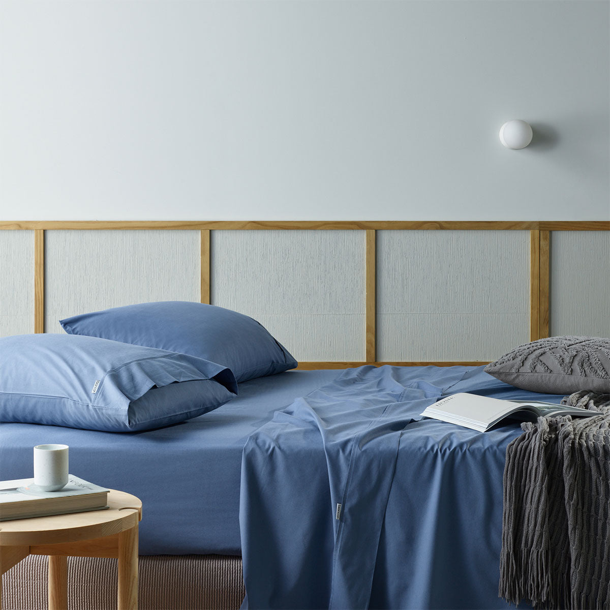 Bianca Natural Sleep Recycled Cotton and Bamboo Sheet Set - Eco-Friendly Bedding