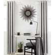 Designers Choice Linen Cotton Coated Eyelet Curtains — Grey Pair 140 x 213cm — Allure Home Collections