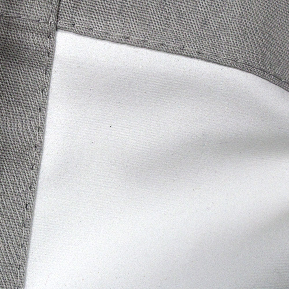 Designers Choice Linen Cotton Coated Eyelet Curtains — Grey Pair 140 x 213cm — Allure Home Collections