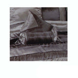 Boudoir Caledonia Pintucked Cushion Cover — Black and Silver — Allure Home Collections