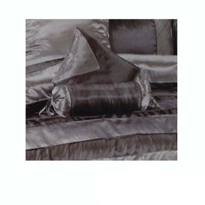 Ouirgane pintucked cushion cover black and silver
