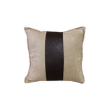 Phase 2 Studio Faux Suede and Faux Leather Cushion Cover — 40 x 40cm — Allure Home Collections