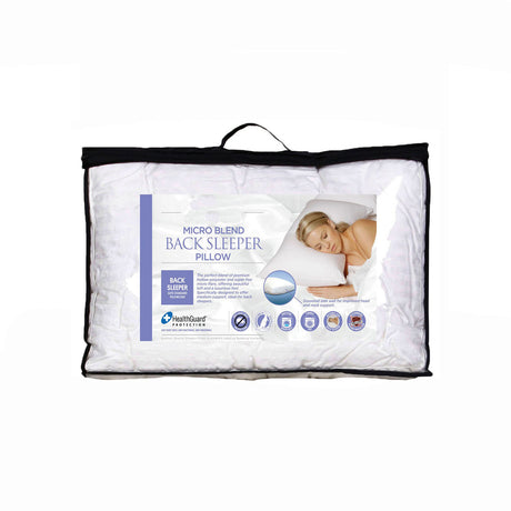 Easyrest Micro Blend Back Sleeper Pillow — Hollow Polyester and Microfibre — Allure Home Collections