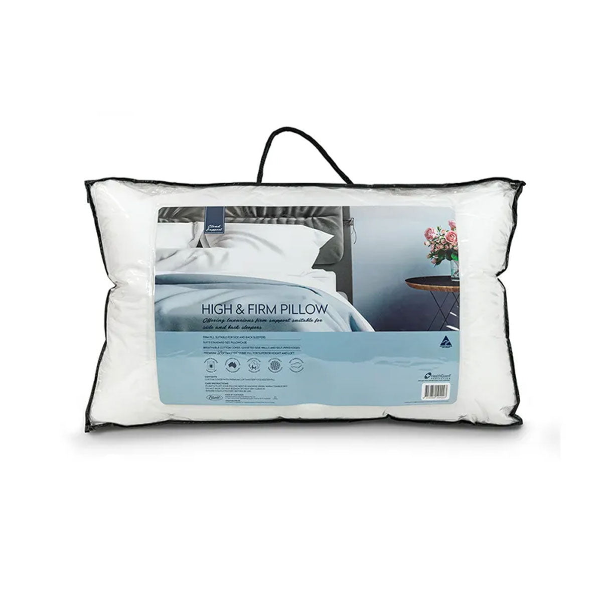 Easyrest Cloud Support High and Firm Pillow — 66x41x15cm, Side and Back Sleepers — Allure Home Collections