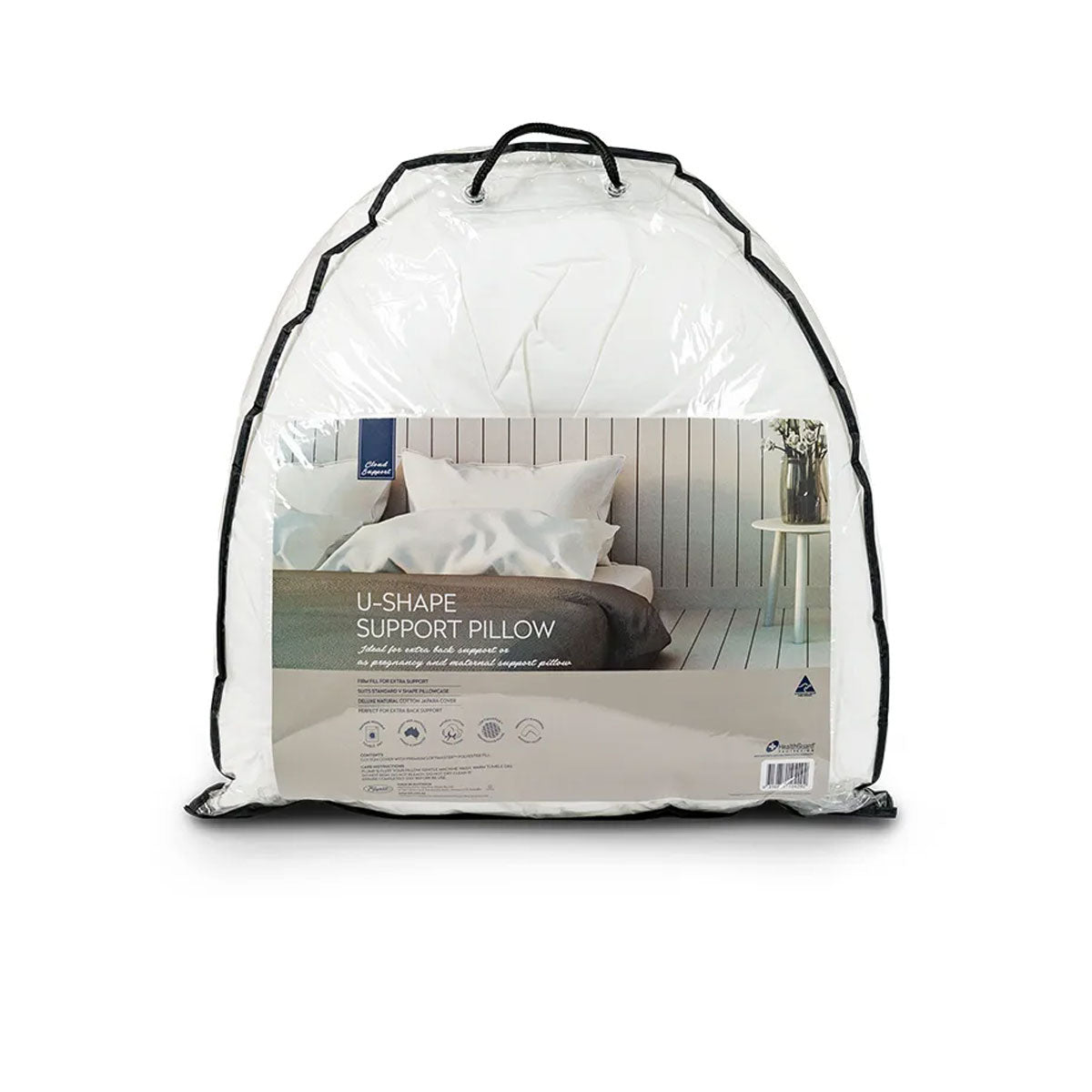 Easyrest Cloud Support U-Shape Support Pillow — TV, Reading, and Back Support — Allure Home Collections