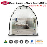 Easyrest Cloud Support U-Shape Support Pillow — TV, Reading, and Back Support — Allure Home Collections