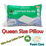 Easyrest Everyday Foam Cored Queen Pillow — Foam Core with Fibre Wrap — Allure Home Collections