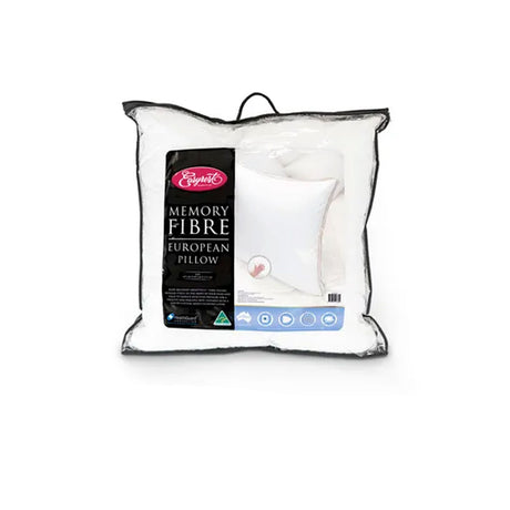 Easyrest Memory Fibre European Pillow — 65x65cm, Australian Made, Soft and Supportive — Allure Home Collections
