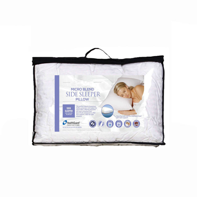Easyrest Micro Blend Side Sleeper Pillow — Hollow Polyester and Microfibre — Allure Home Collections