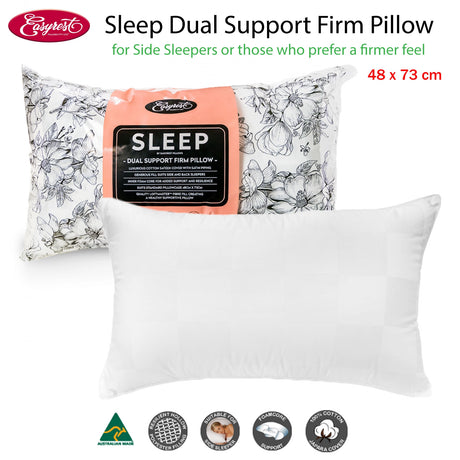 Easyrest SLEEP Dual Support Firm Standard Pillow — Side Sleepers, Luxury Range — Allure Home Collections