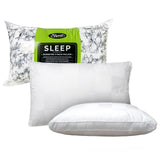 Easyrest SLEEP Gusseted Medium Standard Pillows — Twin Pack, Back and Side Sleepers — Allure Home Collections