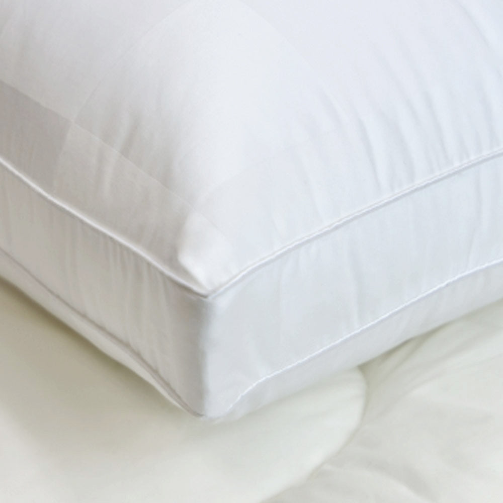 Easyrest SLEEP Gusseted Medium Standard Pillows — Twin Pack, Back and Side Sleepers — Allure Home Collections