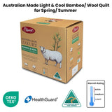 Westcote Bamboo Wool Quilt, Queen, Spring Summer