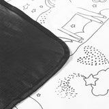 Borrowdale Colour Me In Picnic Blanket, Dream Big Unicorn, 125x125cm