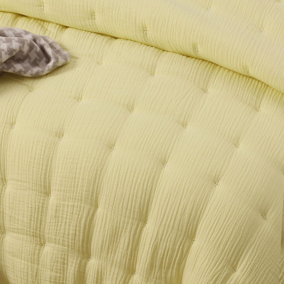 Rendcomb Cotton Gauze Comforter Set, Queen, Butter