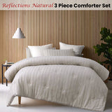 Ganborough Reflections Comforter Set, Natural Queen
