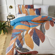 Eastleach white foliage print cotton comforter set king